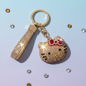 Hello Kitty Rhinestone Keychain